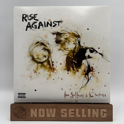 Rise Against - The Sufferer & The Witness Vinyl LP Reissue White Black Swirl Hot Topic