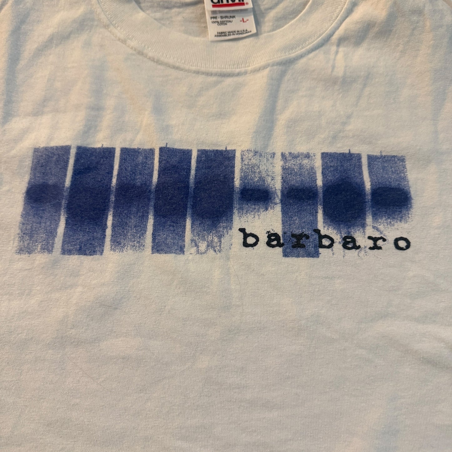 Barbaro Band Feeding White Vintage T-Shirt Size L New Idea Society