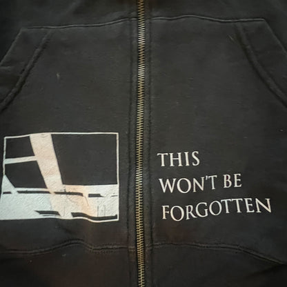Panic Hardcore Band This Won't Be Forgotten Zip Up Hoodie Size L