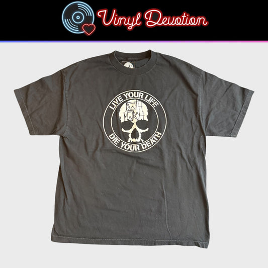 Death March Band Live Your Life Die Your Death T-Shirt Size XL D-Beat