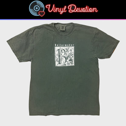 Boilermaker Band B Logo Green T-Shirt Size XL Hardcore Emo