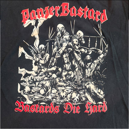 PanzerBastard Band Bastards Die Hard Cut Sleeves T-Shirt Size S Nachzehrer Blessed Offal