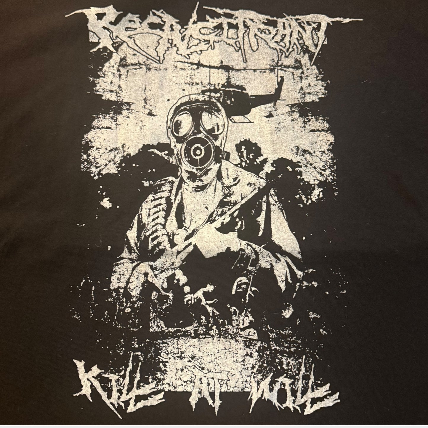 Recalcitrant Grindcore Band Kill At Will T-Shirt Size L Fiend Haggus