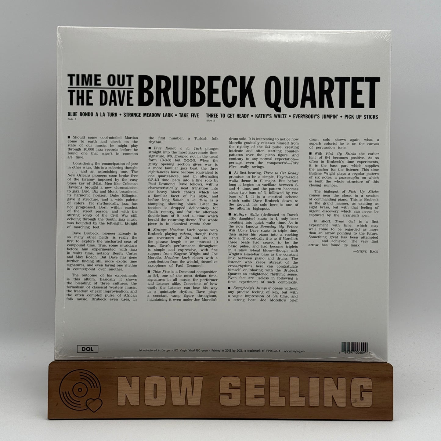 The Dave Brubeck Quartet - Time Out Vinyl LP Reissue Blue SEALED DOL