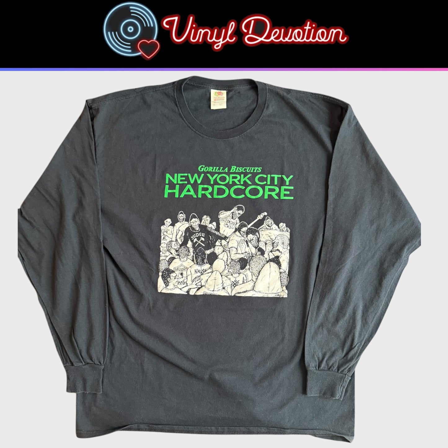 Gorilla Biscuits Band New York City Hardcore The Way It Is Long Sleeve T-Shirt Size XL