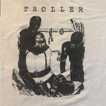 Troller Band White T-Shirt Size XL Darkwave