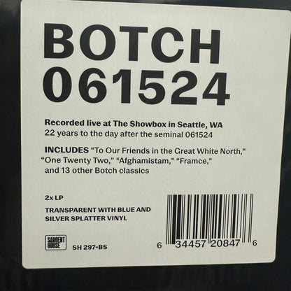 Botch - 061524 Vinyl LP Transparent w/ Blue & Silver Splatter SEALED