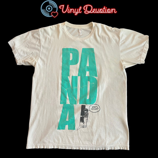 Panda Bear Band Off White T-Shirt Size L Animal Collective