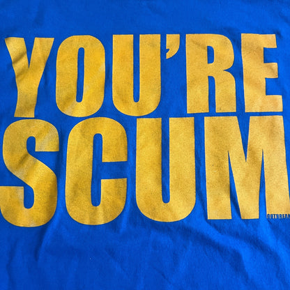 Outbreak Band You're Scum Blue T-Shirt Size L