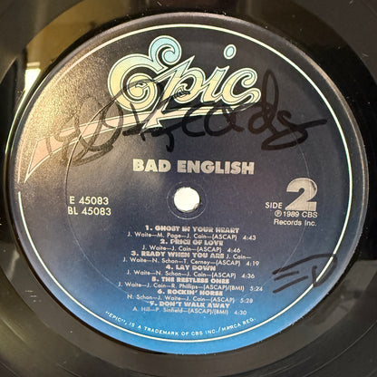 Bad English ‎- Bad English Self Titled Vinyl LP Original 1st Press 1989