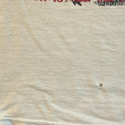 Scholastic Deth Band Shackle Me Not White Vintage T-Shirt Size S