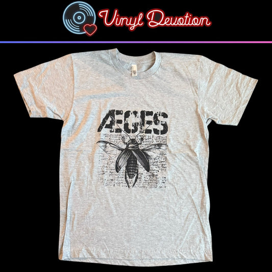 Æges Band Self Titled Gray T-Shirt Size M Aeges