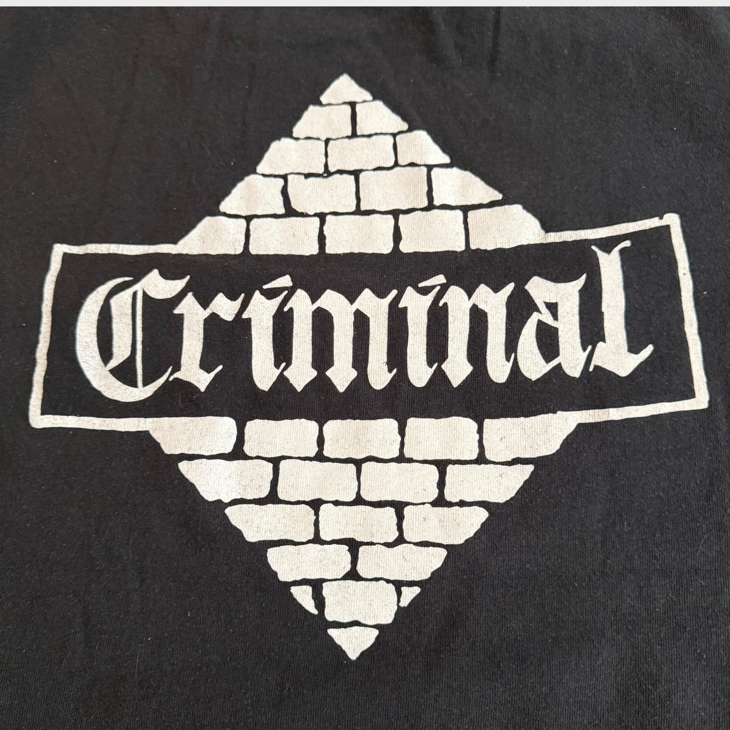 Criminal Oi Punk Band T-Shirt Size M