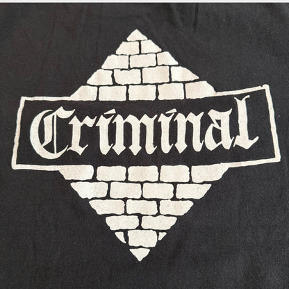 Criminal Oi Punk Band T-Shirt Size M