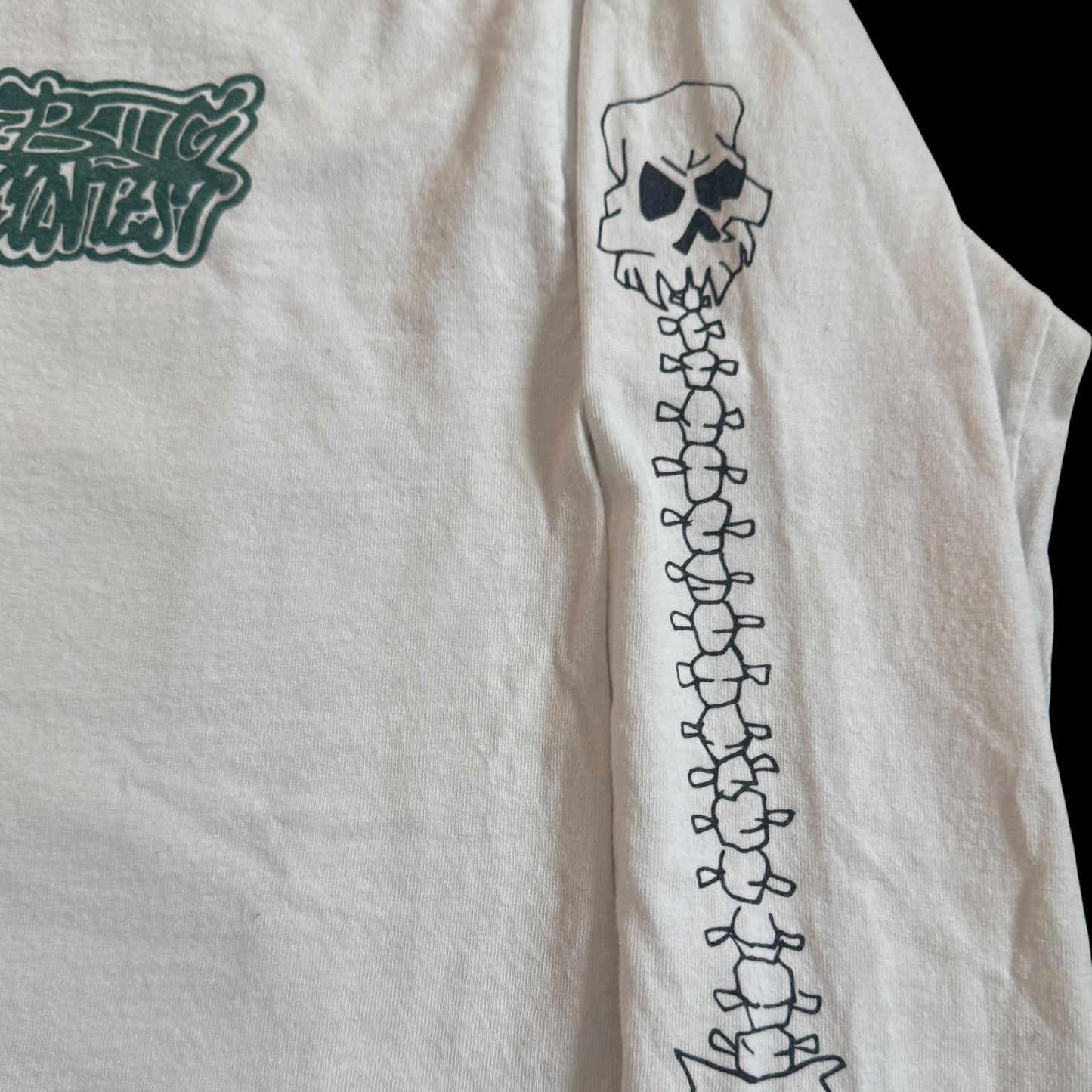 Big Contest Hardcore Band Time Will Tell White Long Sleeve T-Shirt Size M Title Fight Step Forward