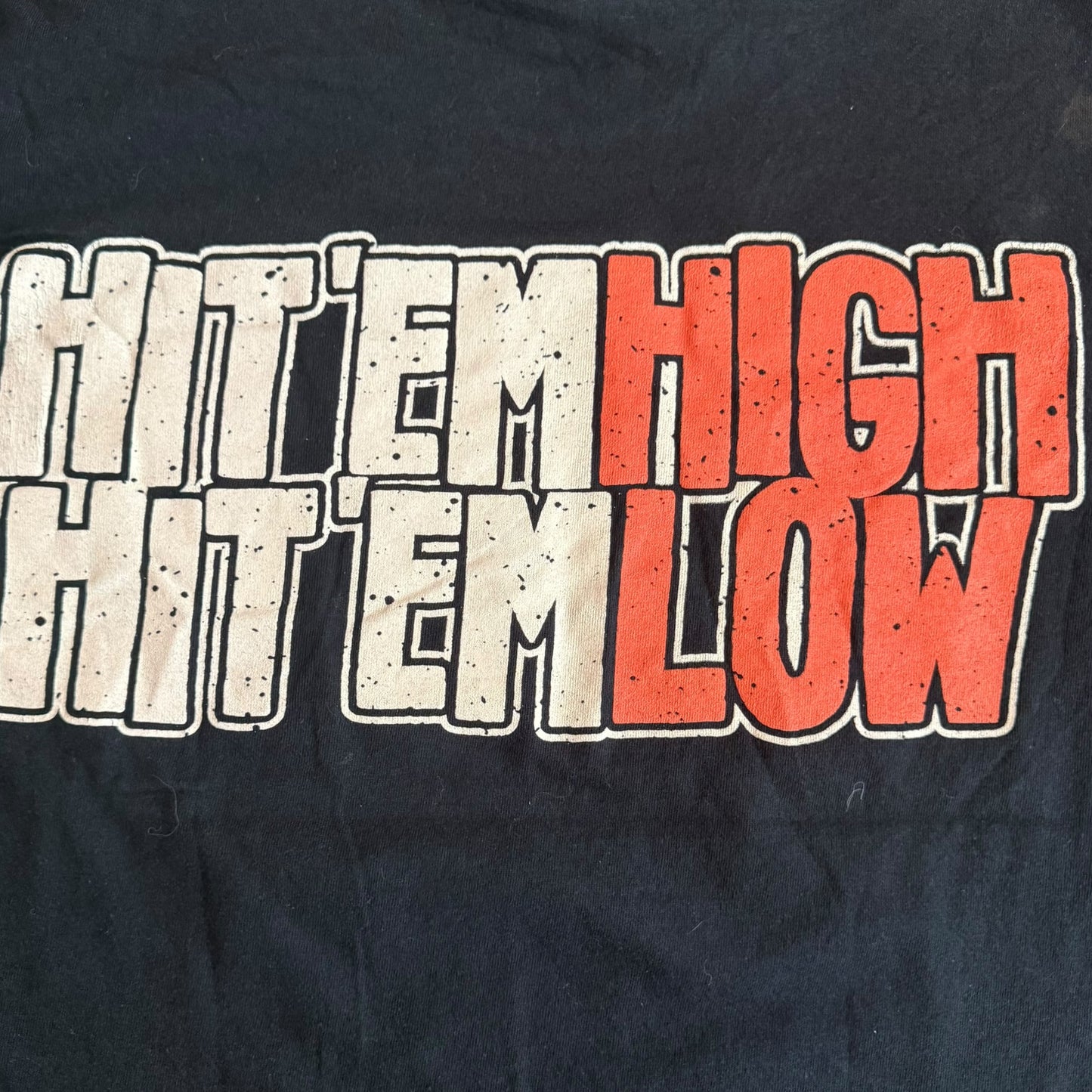 Make Do And Mend Band Hit Em High Hit Em Low T-Shirt Size M