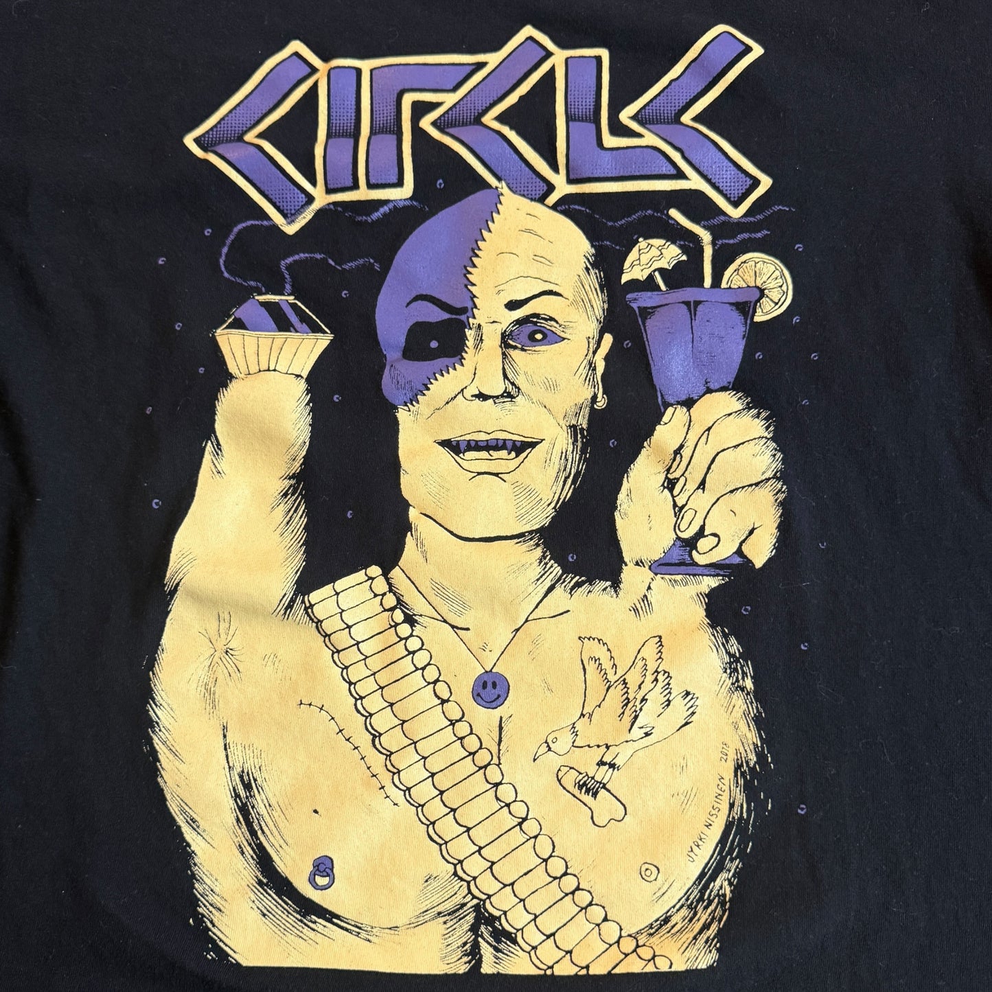 Circle Band Jyrki Nissinen 2018 T-Shirt Size XL Split Cranium Ektroverde Falcon Pharaoh Overlord