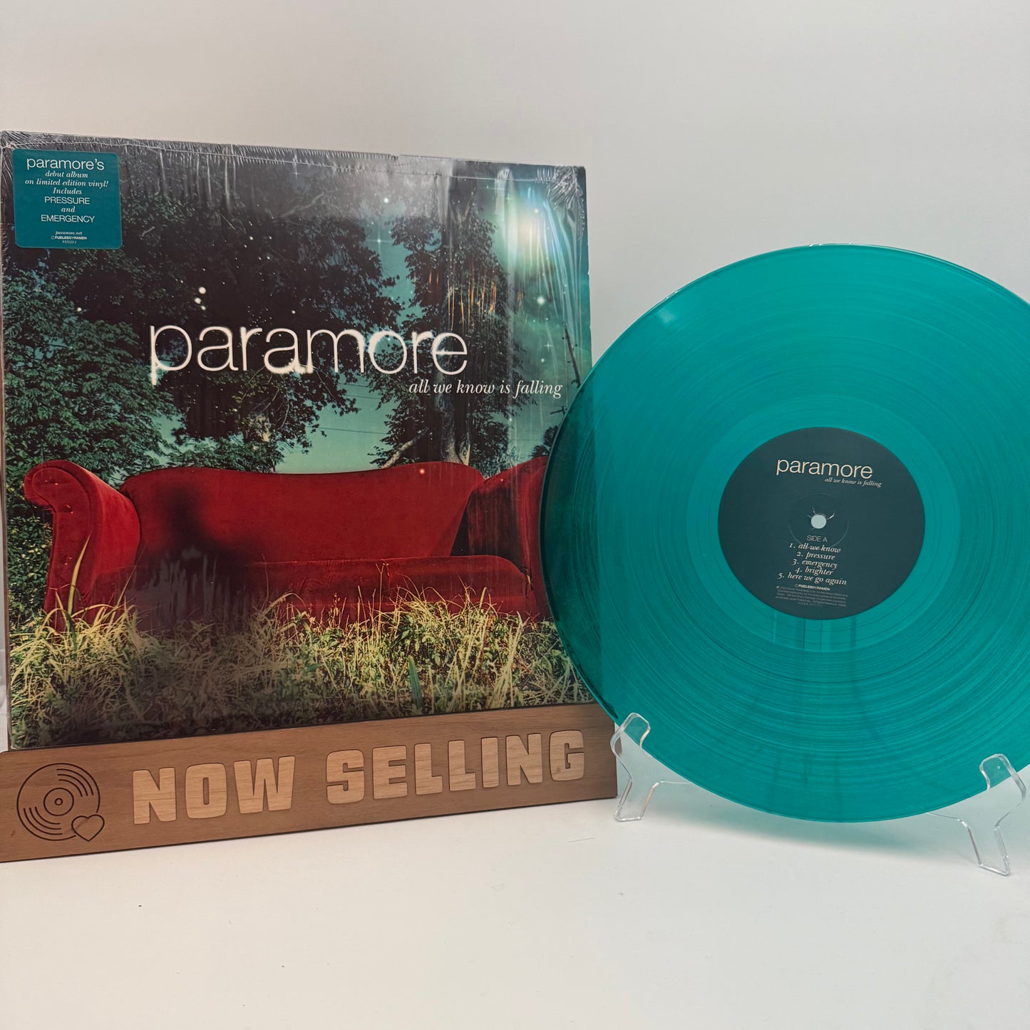 Paramore - All We Know Is Falling Vinyl LP Translucent Teal Hot Topic