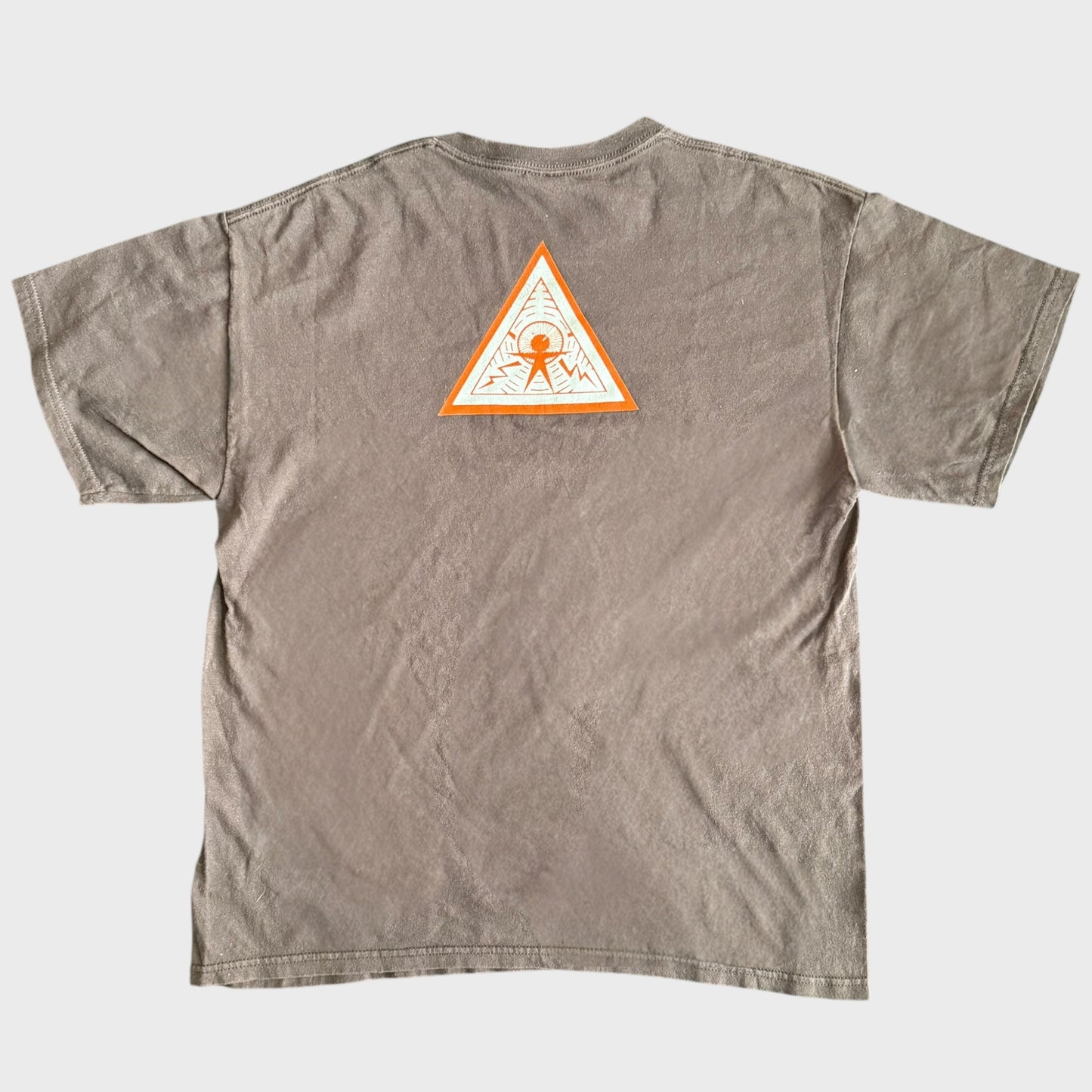 Blacklisted Band Eye of Providence Brown T-Shirt Size L