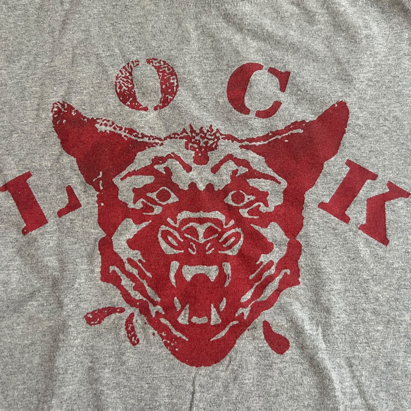 Lock Hardcore Band Gray T-Shirt Size M