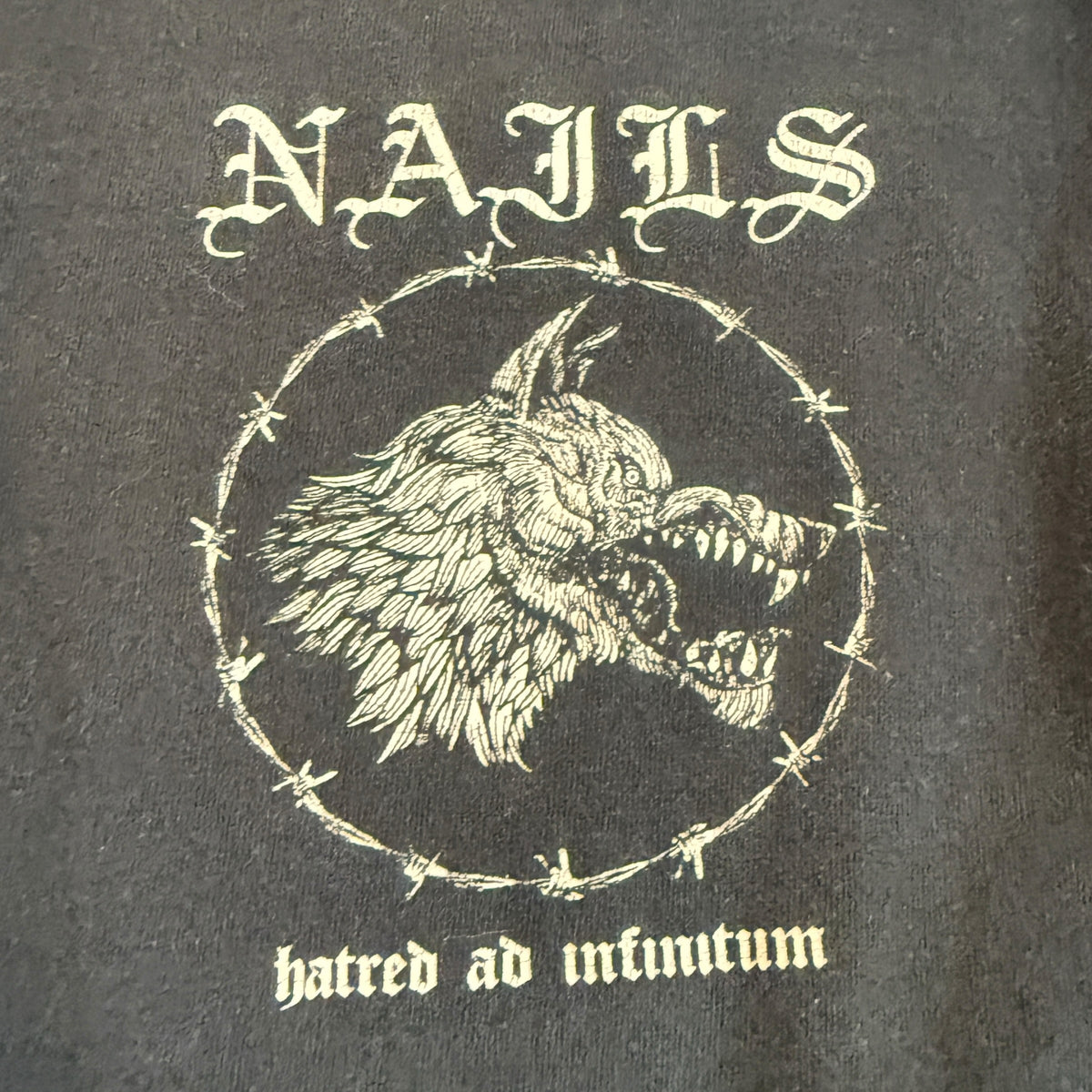 NAILS Band Hated Ad Infinitum - Abandon All Life Long Sleeve T-Shirt Size L