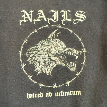 NAILS Band Hated Ad Infinitum - Abandon All Life Long Sleeve T-Shirt Size L