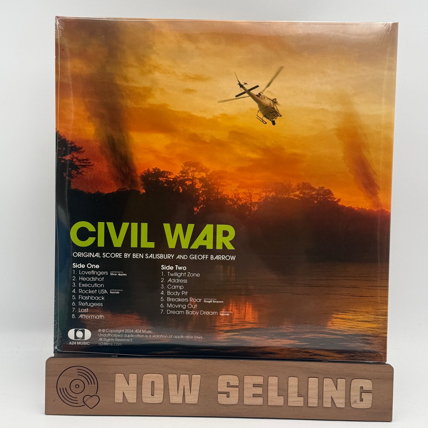 Civil War Soundtrack A24 Vinyl LP Neon Green SEALED Ben Salisbury Geoff Barrow
