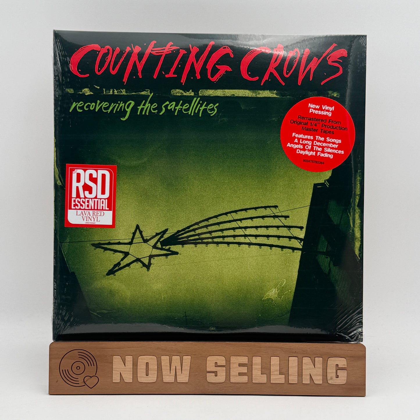 Counting Crows - Recovering The Satellites Vinyl LP Reissue Red Lava SEALED RSD Essentials