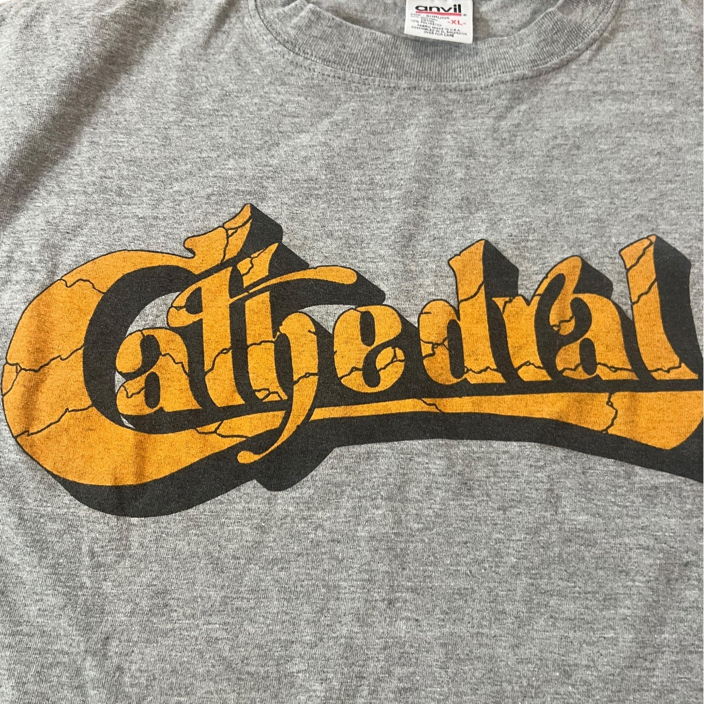 Cathedral UK Doom Metal Band Vintage 90s T-Shirt Size XL