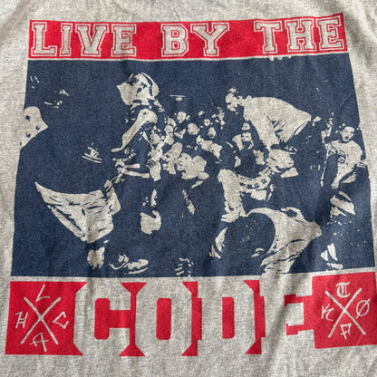 Terror Hardcore Band Live By The Code Gray T-Shirt Size L