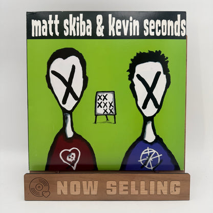 Matt Skiba & Kevin Seconds - Split Vinyl LP White Pink Grey Swirl Alkaline Trio