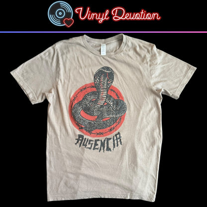 Ausencia Hardcore Oi Punk Band Cuantas Vidas Light Brown T-Shirt Size L