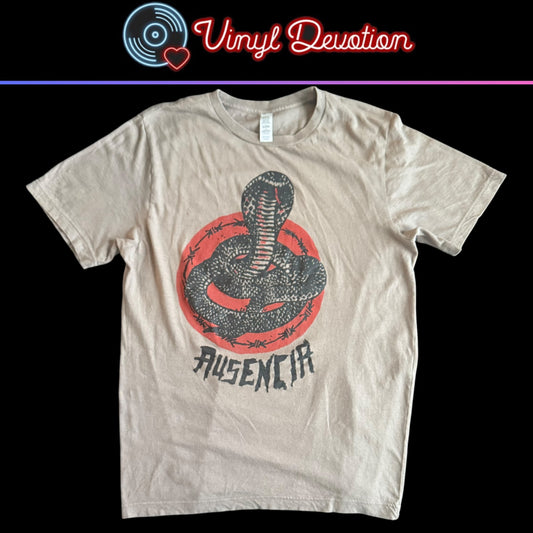 Ausencia Hardcore Oi Punk Band Cuantas Vidas Light Brown T-Shirt Size L