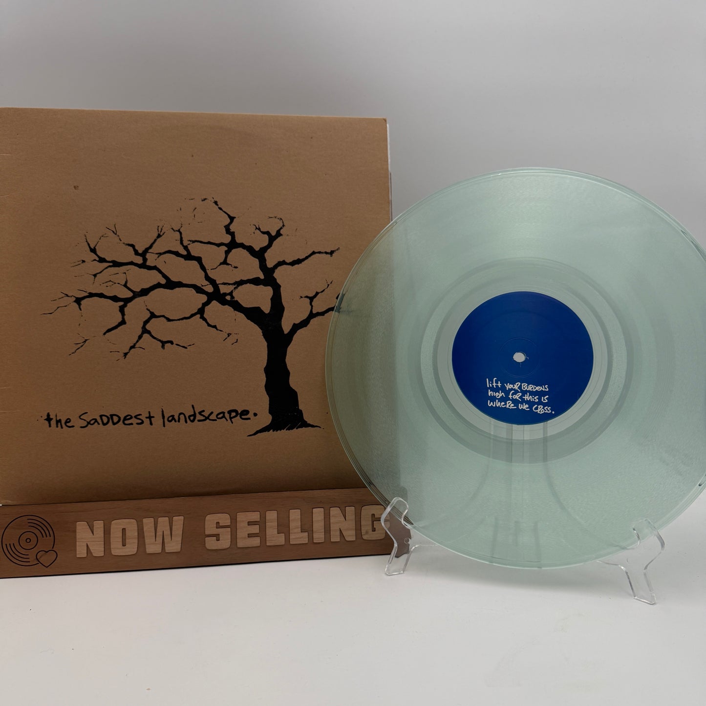 The Saddest Landscape - Lift Your Burdens High For This Is Where We Cross Vinyl LP Original 1st Press Coke Bottle Clear /70
