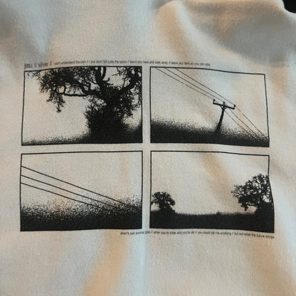 Jesu Band Silver White Pullover Hoodie Size L Godflesh Justin Broadrick