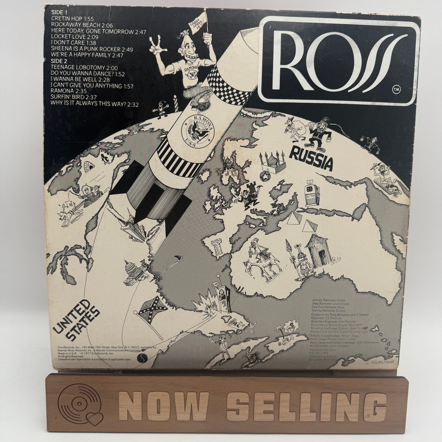 Ramones - Rocket To Russia Vinyl LP Original 1st Press Winchester