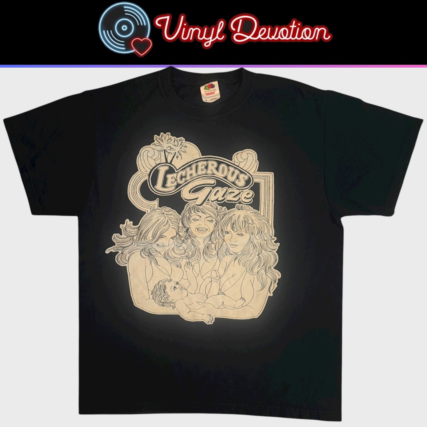 Lecherous Gaze Band Self Titled T-Shirt Size M Lifes Halt Annihilation Time