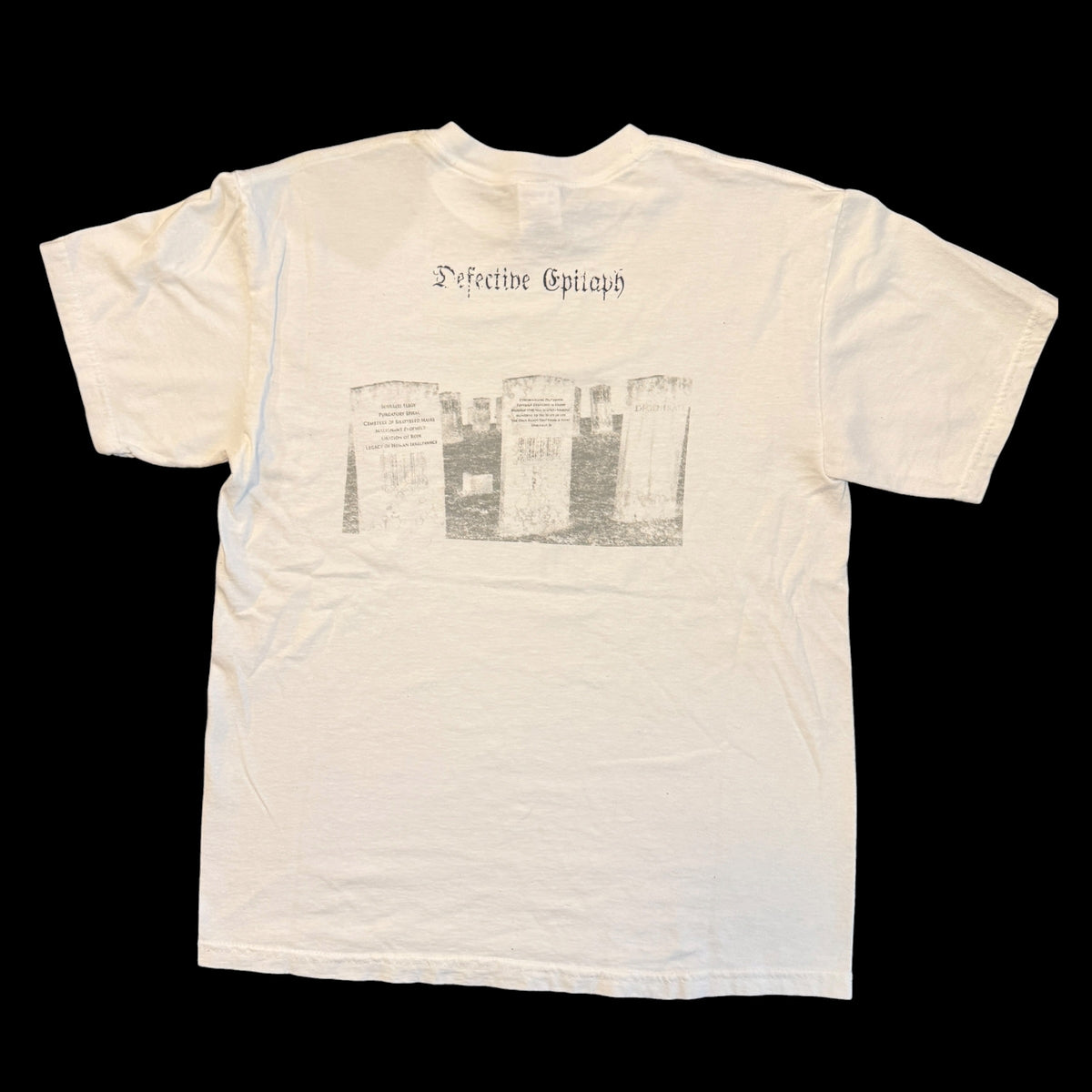 Xasthur Band Deceptive Epitaph Vintage White T-Shirt Size M