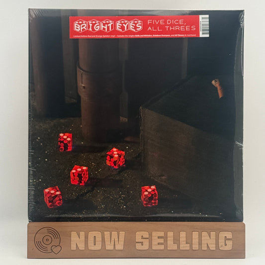 Bright Eyes - Five Dice, All Threes Vinyl LP Red / Orange Splatter SEALED