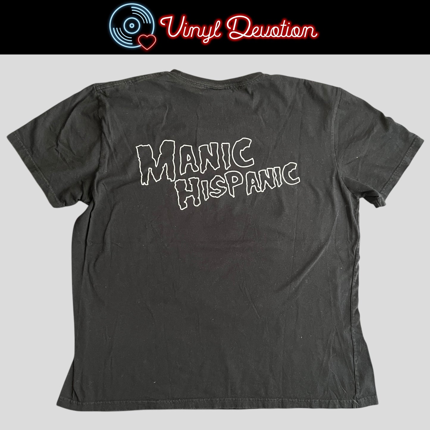 Manic Hispanic Band T-Shirt Size L Chicano Punk Adolescents