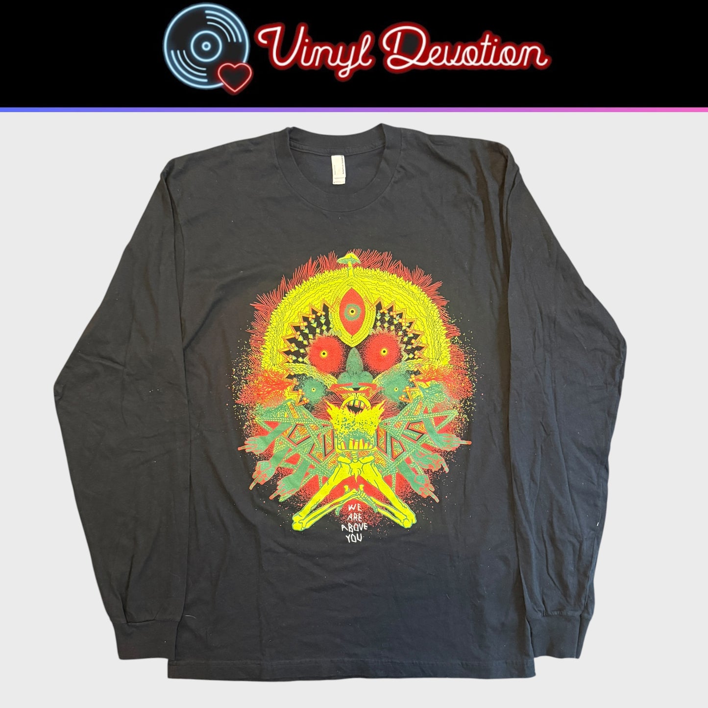Clouds Band We Are Above You Vintage Long Sleeve T-Shirt Size L Converge Cave In Doomriders Panic