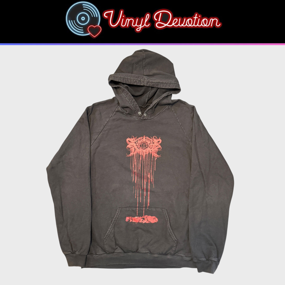 Xasthur Band Deceptive Epitaph Vintage Pullover Hoodie Size L Fits Like M