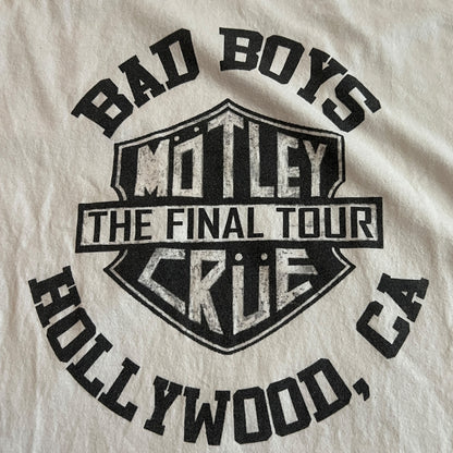 Motley Crue Band Final Tour White T-Shirt Size L