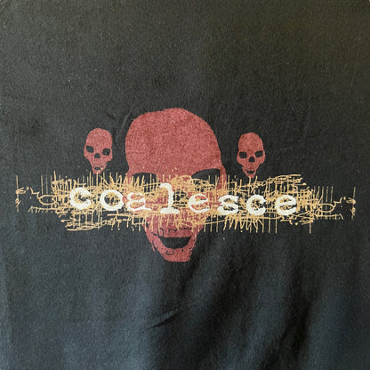 Coalesce Band Hydra Head Red Skulls 1999 Vintage T-Shirt Red Size Large