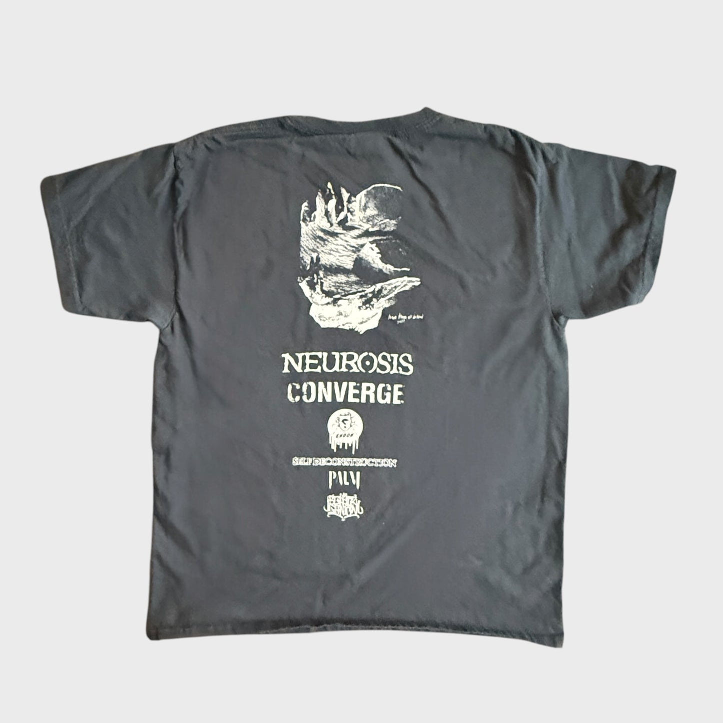 Neurosis / Converge Band Japan 2019 Tour T-Shirt Size Youth Large Fits Like Small Self Deconstruction
