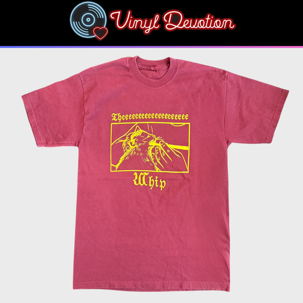 The Whip Band Vintage Maroon T-Shirt Size M Karp Big Business Melvins