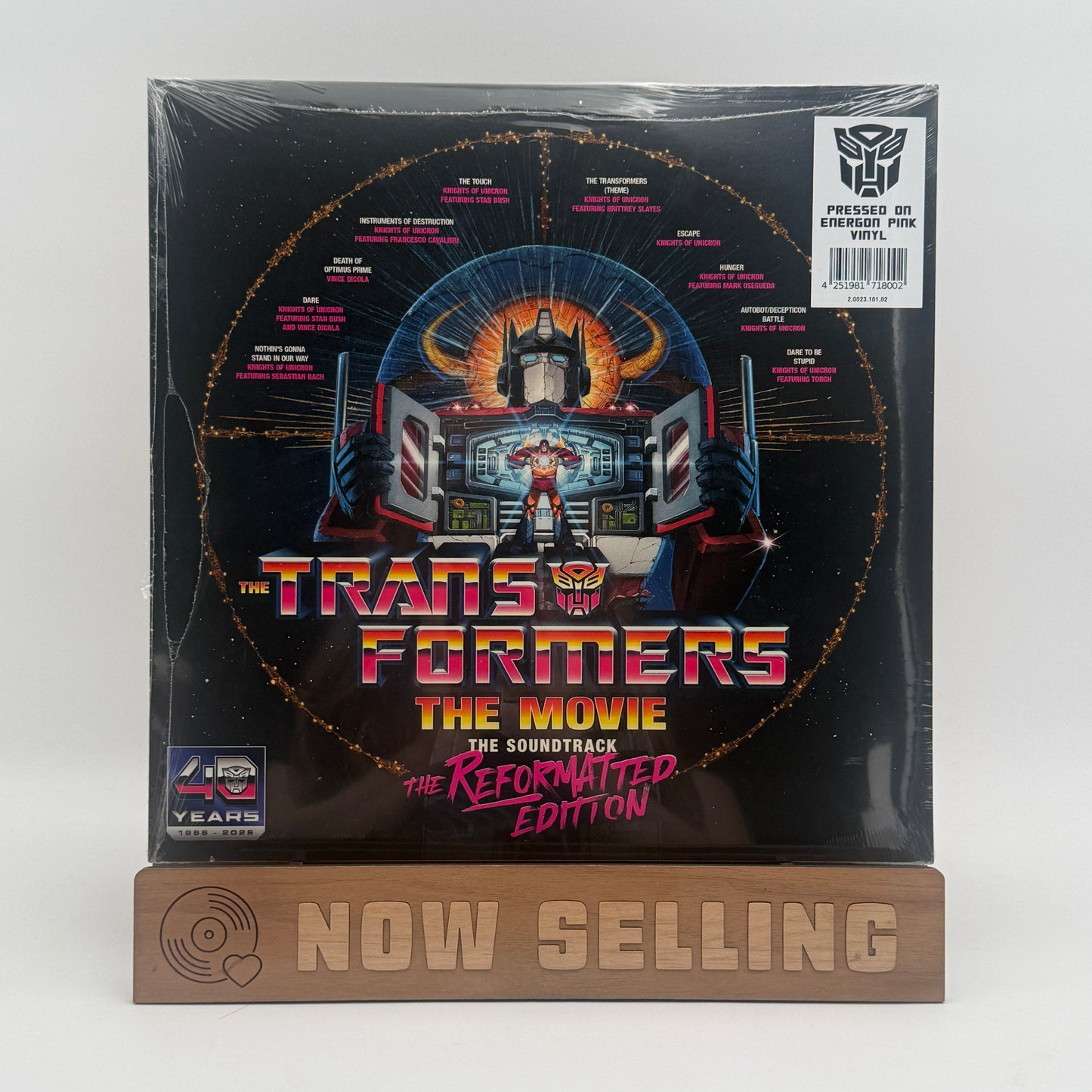 The Transformers: The Movie: The Soundtrack: Reformatted Edition Vinyl LP Pink SEALED