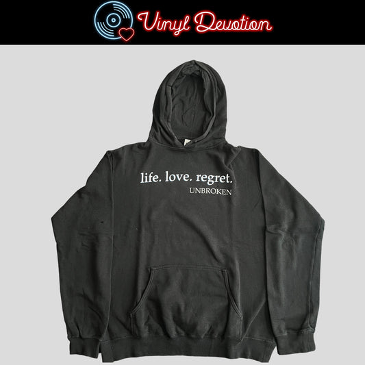 Unbroken Band Life. Love. Regret. Pullover Hoodie Size M / L