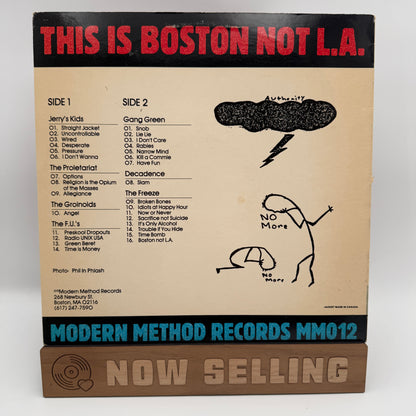 This Is Boston Not L.A. Vinyl LP Blue Labels Original 1st Press Jerry's Kids The Freeze FU's
