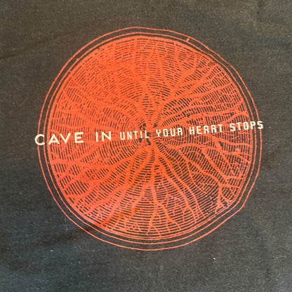Cave In Band Until Your Heart Stops 1998 Vintage T-Shirt Size XL Converge Zozobra